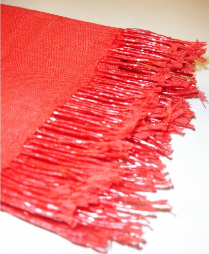 Kuldip Unisex Pashmina Scarf Shawl Wrap Throw Red