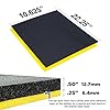 5S Tool Box Shadow Foam Organizers (2 Color) FITS Craftsman Waterloo and Husky Tool CHESTS (10.625" x 22.25", Black Top/Yellow Bottom)… #1