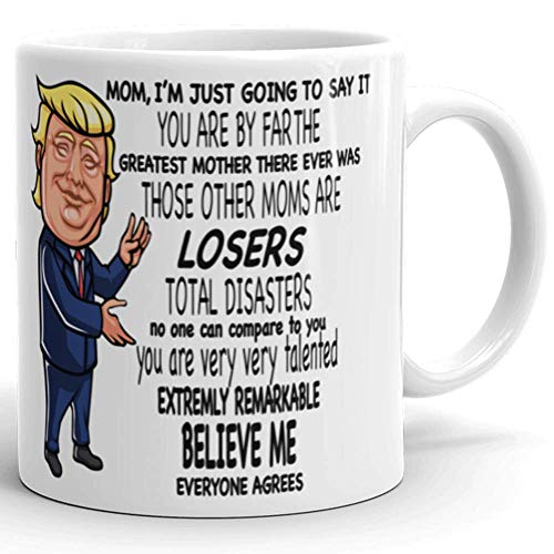 Funny Great Mom Novelty Prank Mug, Gifts for Mom, Novelty Birthday Gifts For Parents, Gag Mother's Day Present Idea From Wife, Daughter, Son, Kids 11 Fl Oz White