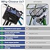 Goroo Foldable Bike Basket Front/Rear with Insulated Cooler Bag, Folding Bicycle Basket with Removable Insulated Tempurature Control Bag, Large Quick Release Design Metal Ebike Basket for All Ages #1
