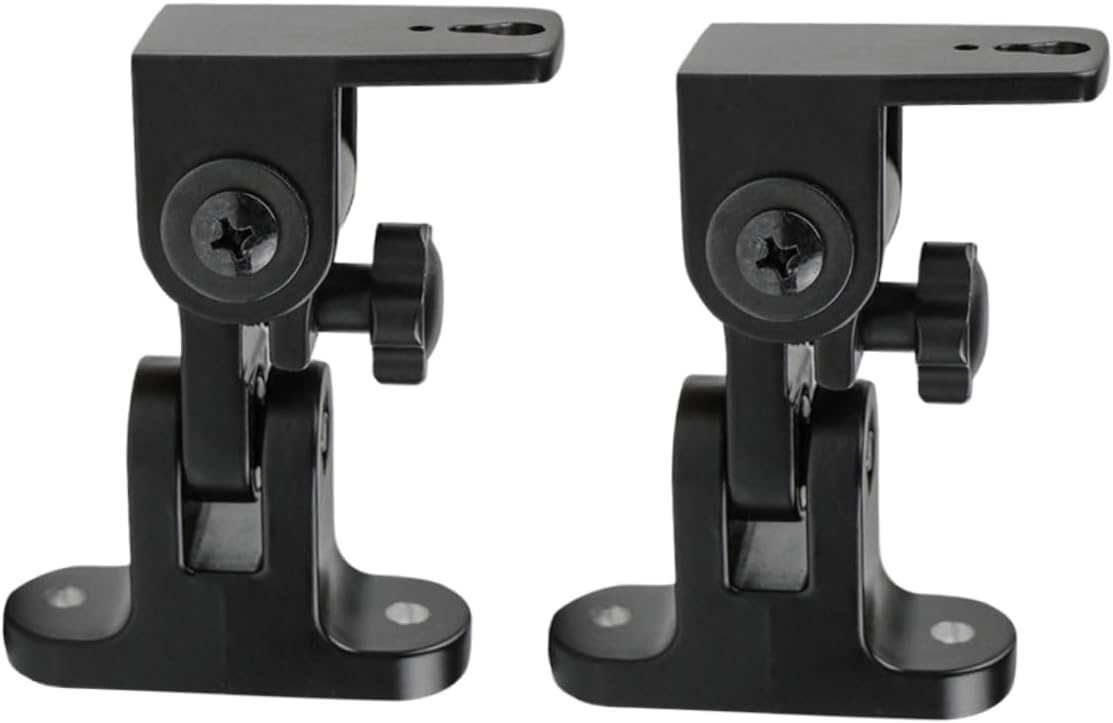 Gadpiparty 2pcs Speaker Wall Mount Bracket Zinc Alloy Strong Capacity Sound Wall Bracket for Surround Speakers