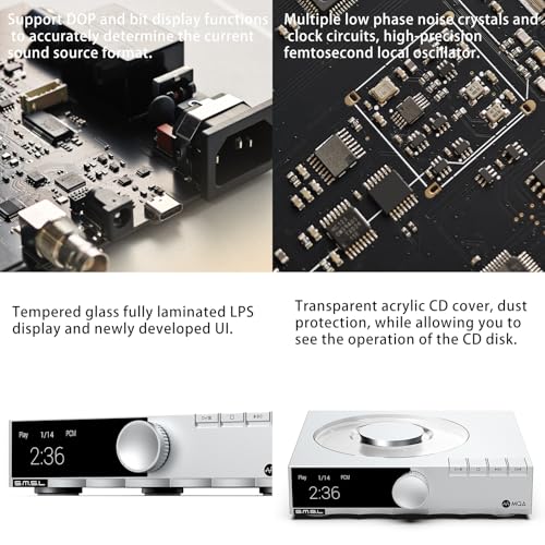 SMSL PL200T Lecteur CD sans Jitter Sorties Numériques I2S et AES