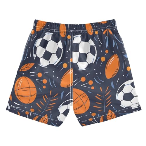 OREZI Boys Swim Trunk Shorts Soccer and Baseball Bathing Suit for Toddler Kids2