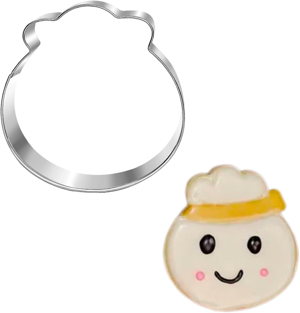 Dim Sum Cookie Cutter Set-3.5"- Dishwasher Safe - Cute Stainless Steel Cookie Cutters for Baking