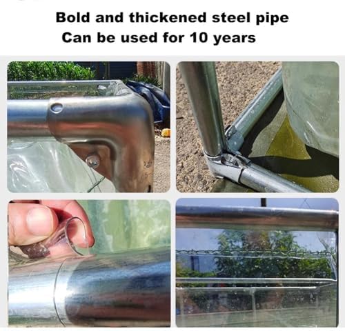 Transparent Fish Pond for Garden - 150x100x71CM Above Ground Swimming Pool, Customizable Temporary Water Tank for Fish Breeding & Aquatic Life, Durable Clear Design