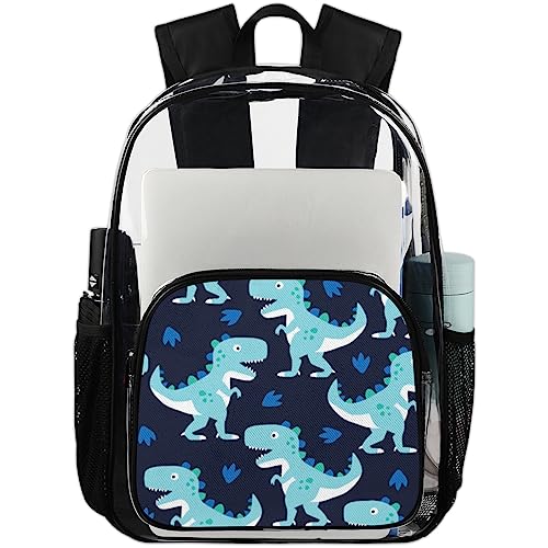 Sac à dos transparent PVC multicolore 20.5L imperméable TropicalLife pour l'école