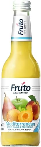 Fruto Mediterranean Flavoured Fruit Nectar Blend 340 ml (Pack of 24)