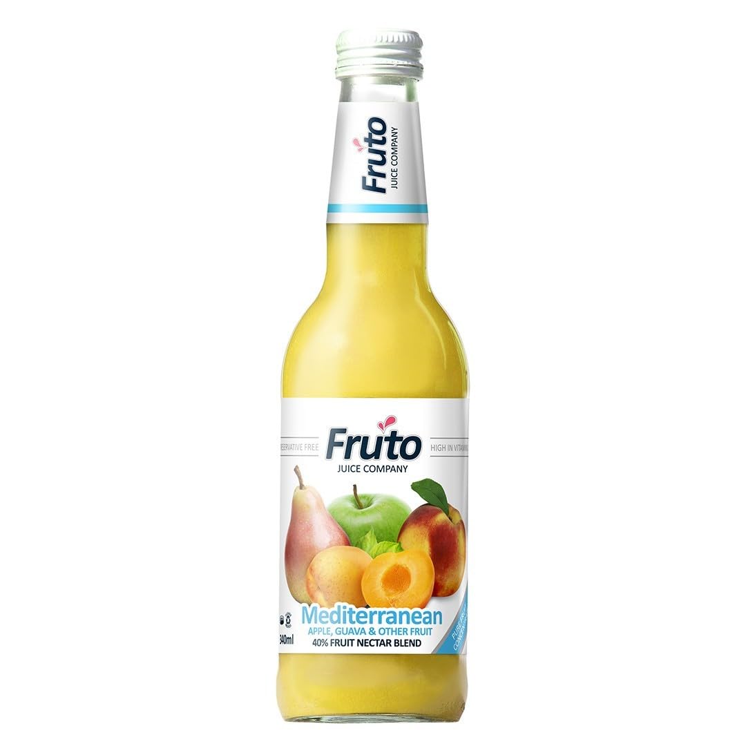 Fruto様 Fruto Mediterranean Flavoured Fruit Nectar Blend 340 ml (Pack of