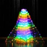 LED LIGHT und LUMINOUS: Über 300 hochwertige bunte LED-Lampenperlen. Mit einer großen Anzahl von Lichtern und hoher Helligkeit. Bunte, schöne und farbenfrohe Lichter machen Ihre Leistung oder Ihr Kleid erfolgreicher und attraktiver.