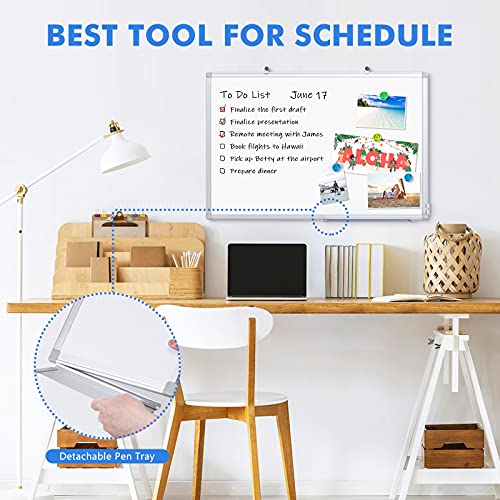 Magnetic White Board, maxtek Whiteboard for Wall Mounted, Lightweight Hanging Whiteboard for Home Office School (36x24inch, White) image 6