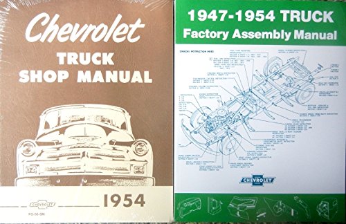 1954 CHEVY TRUCK & PICKUP REPAIR SHOP & SERVICE MANUAL & FACTORY ASSEMBLY MANUAL SET. Sedan Delivery, Panel, Stake, Suburban; Light Duty, Medium Duty, Heavy Duty CHEVROLET