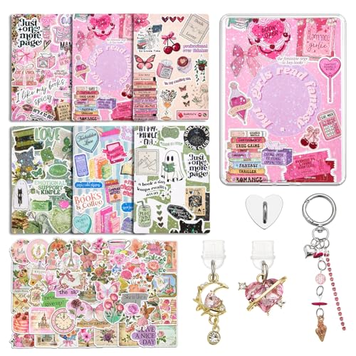 WOZEAH �J�[�h�X�g�b�N�C���T�[�g 6�� �N���A�P�[�X�p 50�� �X�e�b�J�[ �`���[���`�F�[�� & �_�X�g�v���O�`���[��2�� 6.8�C���` x 4.8�C���` �d�q���Ѓ��[�_�[�����A�N�Z�T���[ Kindle Paper White ��11/12����p (