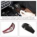 Car Shifter Gear Hand Brake Trim Cover Compatible with Ford Ranger/Everest 2015-2018 Central Control Gear Head Decorative Protective Cover Gear Shift Knob Trim Cover Sticker ABS Interior Accessories