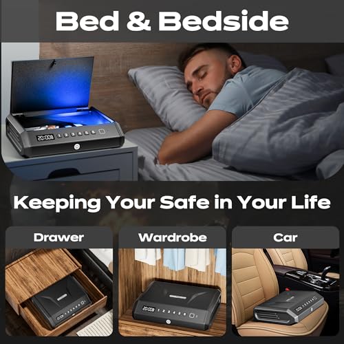 Topmeda GS202 Large Gun Safe For 2-4 Pistols thumb #3