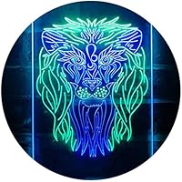 Lionページ Amazon | Lion Animal Living Room Man Cave Dual Color LED看板