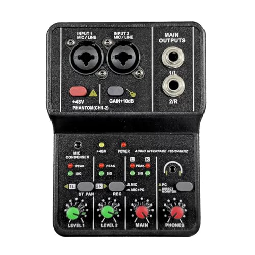 Tarjeta de Sonido de Metal USB para producción musical y karaoke