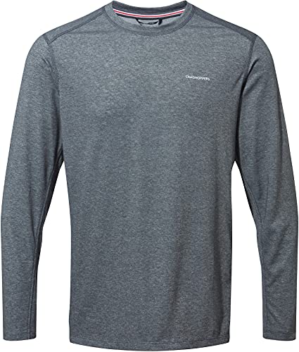 Craghoppers Nl Talen Mens Long Sleeve T-Shirt XX Large Black Pepper Marl