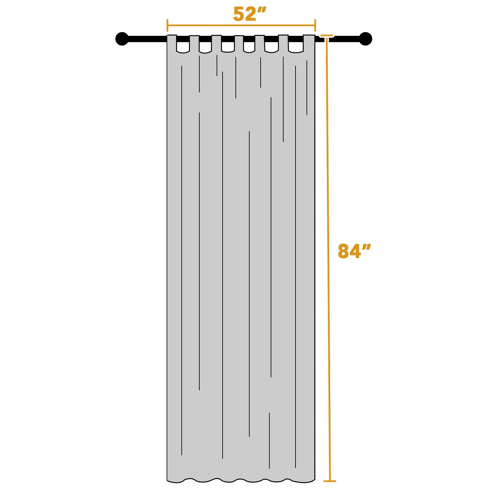 Outdoor Linen Sheer Curtains for Patio Waterproof - Indoor/Outdoor Divider Privacy Added Light Filtering Porch Decor with Detachable Self-Stick Tab Top for Gazebo/Cabana, Natural, 1 Piece, W52 x L84