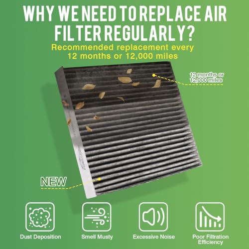 Image of Cabin & Engine Air Filter Fit for Hyundai Azera /Sonata 2006-2008 Activated Carbon Cabin Filter Replace#CF10381 28113-3K200 Car Accessories