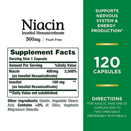 Nature'S Bounty 1976 Niacin 500Mg Flush Free thumb #1