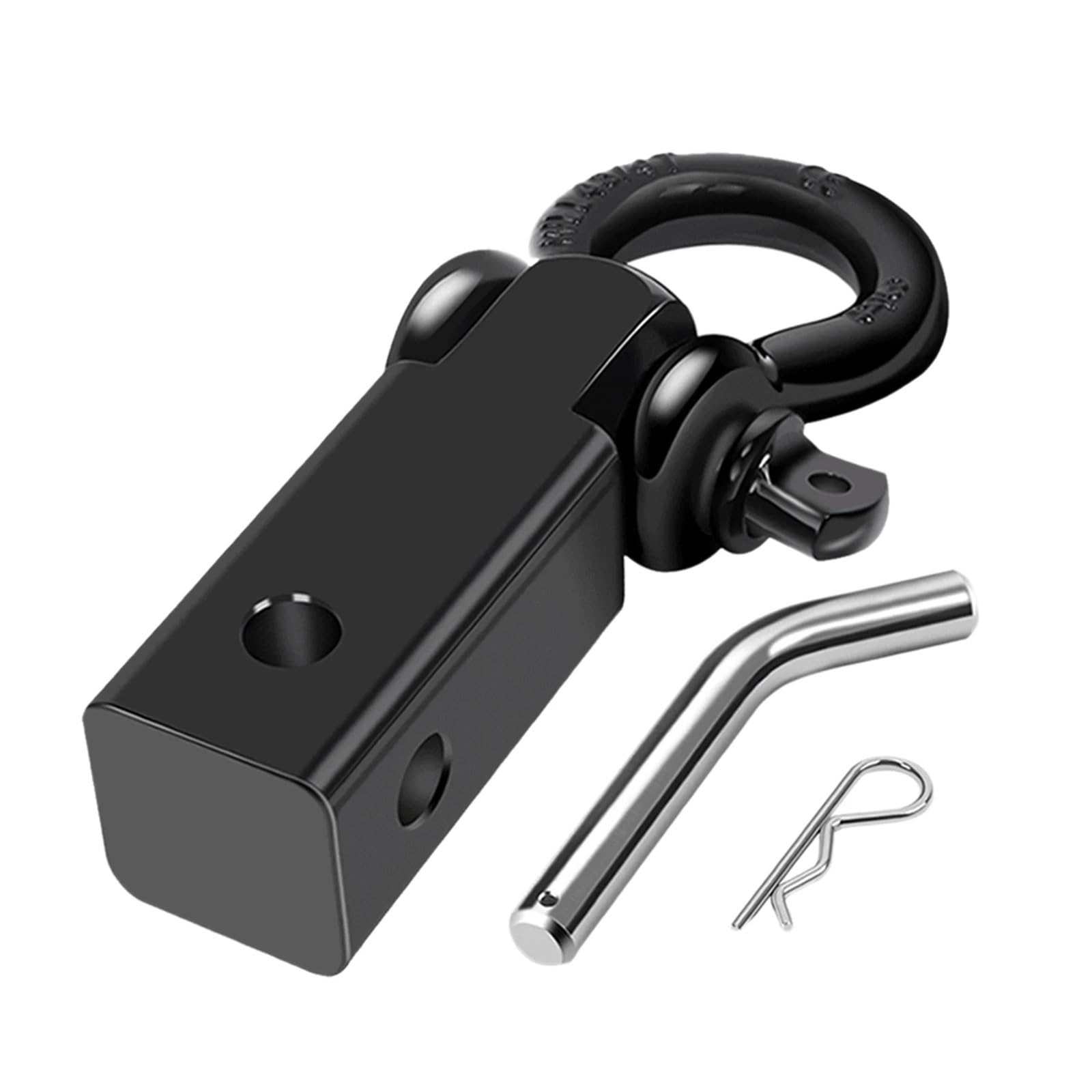 D Ring Bracket, 5T/11000lbs 19T/41000lbs 7/8in Pin Tow Hooks, Tow Hitch, Tow Bar Hitch for Vehicle Recovery(Red