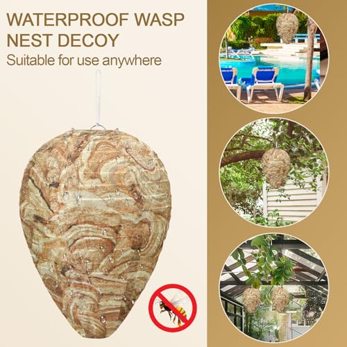 Leurre de guêpes DECYOOL lot de 4 nids artificiels marrons hydrofuges