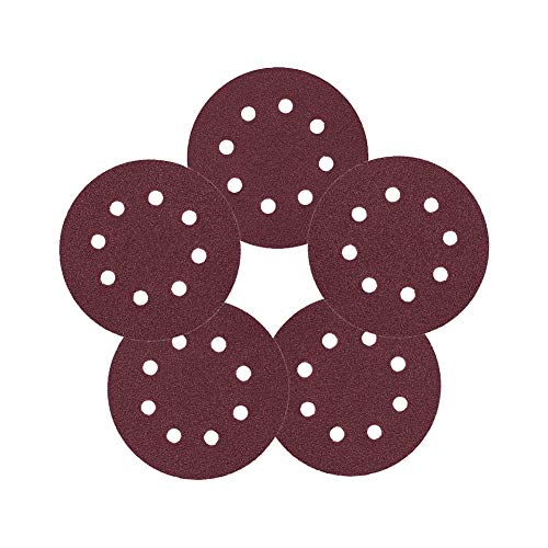 Utoolmart サンドペーパー ディスクペーパー ダブルアクション マジック ペーパー 研磨 やすり サンダー サンディングディスク 8穴あき #120 電動サンダー用 サンディングパット 木工用 ランダムアクションサンダー用 サンディング 研磨 サンダー用紙やすり丸型 5寸 125mm 金属表面の錆取り 研磨工木工生地研磨用 50pcs