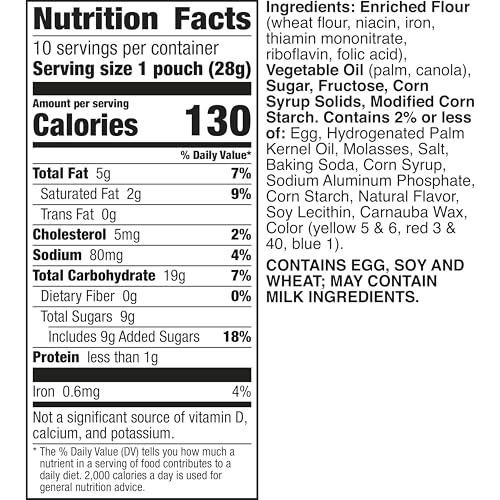 Pillsbury Mini Soft Baked Cookies, Funfetti, Snack Bags, 10 Ct, 10 oz