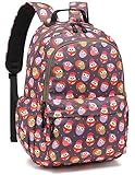 Leaper Girls Kawaii Laptop Backpack for School Boys Backpack Kids Travel Backpack Women Bookbag Cute School Bag College Bag Owl Gray Purple