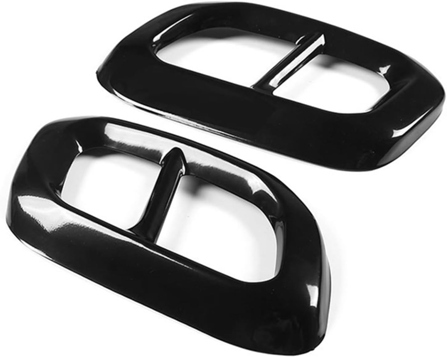 ABS Car Exhaust Muffler TailPipe Trim Cover Tip Frame Accessories for Mercedes Benz GLE GLC GLS W167 X253 X167 2019-2022,Black
