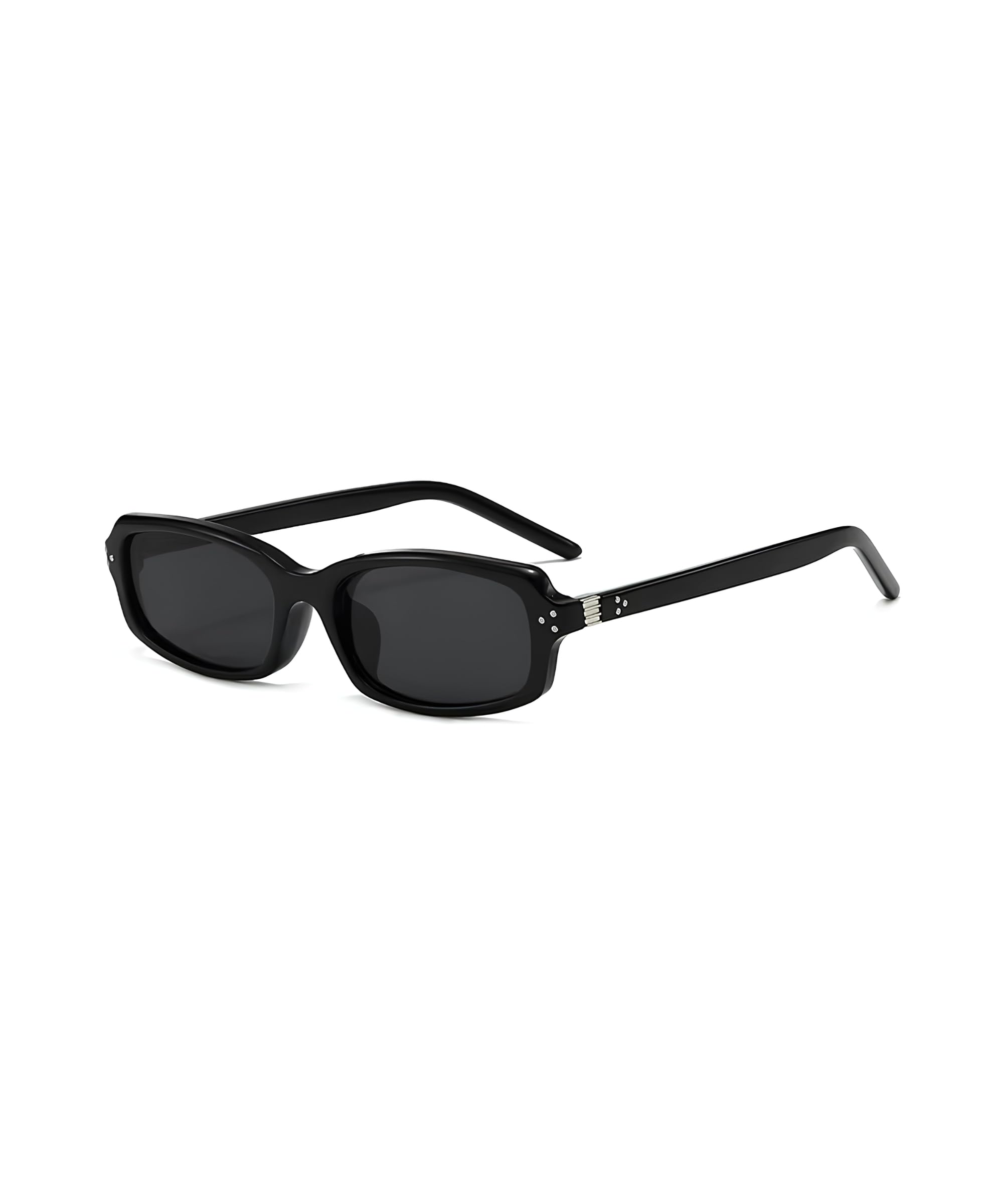 Verge Rectangle Sunglasses for Men & Women | UV400 Protected Lenses | Lightweight Polycarbonate Frame | Trendy Narrow Rectangular Shades |-image-40