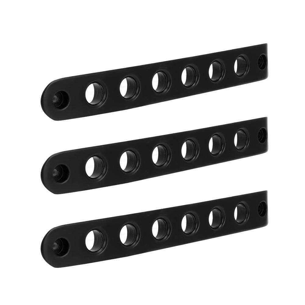 Garnitures Inserts Pour Poignées De Porte Jeep Wrangler JK 2 Portes 2007-2018 - Lot De 3 Pièces En Alliage Aluminium Noir