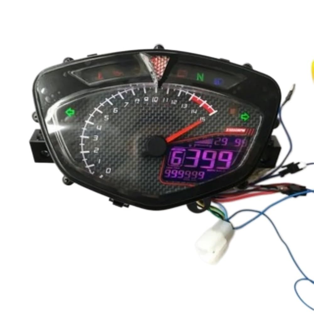 odómetro Velocímetro de motocicleta LCD RPM tacómetro medidor accesorios digitales para Lc135 V1 para Júpiter MX Uma