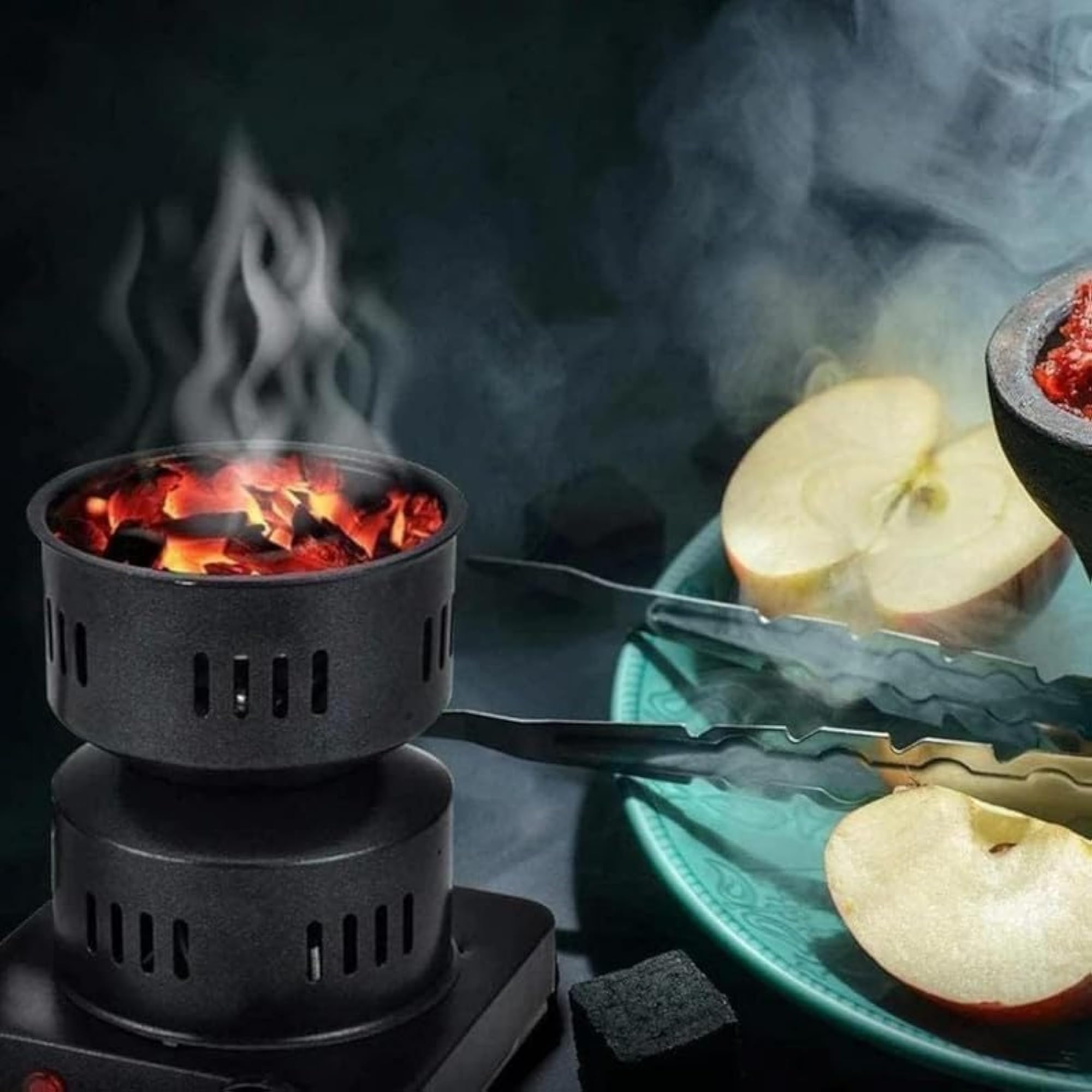 Electric Charcoal Burner, 500W Portable Hot Plate