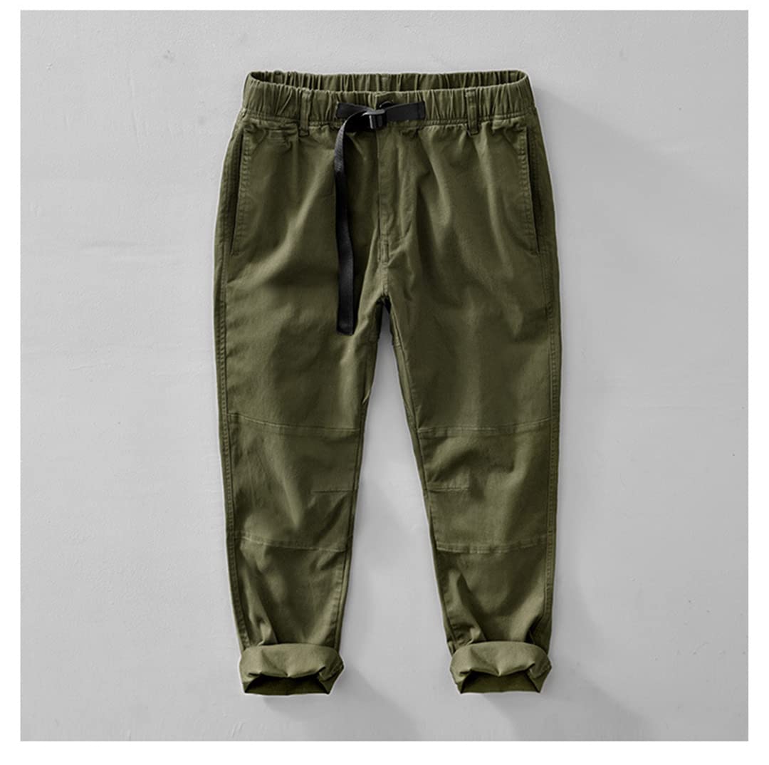 Disimlarl Primavera ed estate uomo cravatta pantaloni abbigliamento da lavoro cotone all-match casual multi-tasca pantaloni