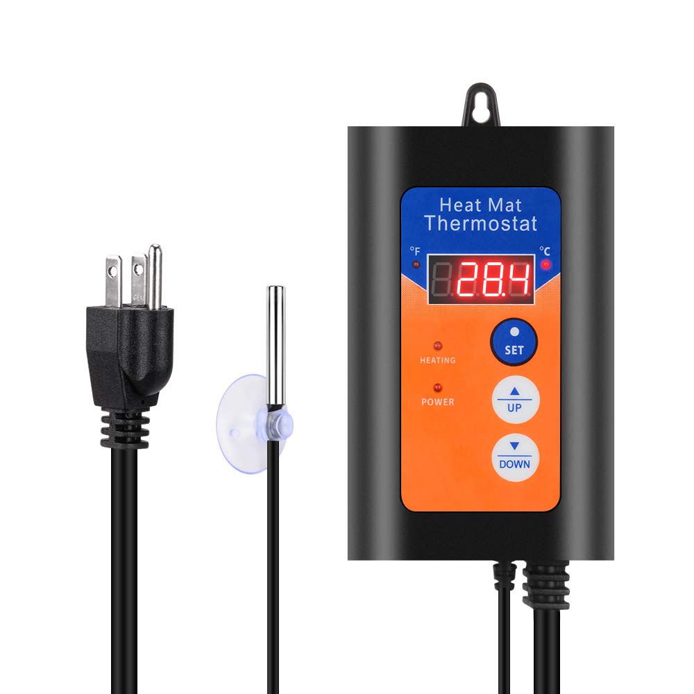 Buy PETLOFT Digital Heat Mat Thermostat Controller for Pet Reptile