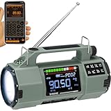 ZHIWHIS 防災ラジオ Bluetoothスピーカー/マイクロSD再生 APPコントロール/懐中電灯 VHF/FM/AM/短波/ワイドFM対応 ソーラー/手回し/USB-C充電/乾電池で使用可能 タイマー/アラーム 震災 台風緊急対策 2025新登場ZWS-908