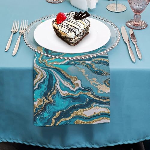 Serviettes en tissu réutilisables motif marbre pour événements