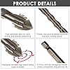 6PCS Brocas Porcelanico, Juego de Brocas Profesional 4/5/ 6/8/ 10/12 mm Broca para Azulejos Aleación de Acero de Tungsteno para Vidrio, Hormigón, Cerámica, Metal, Madera #2