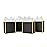 SHIPKEY 10 Pcs Black Gift Bags with Gold Frame and Tissue Paper, 8.7x3.9x7.1 Inches Luxury Kraft Paper Bags with Handles, Bulk Gift Bag for Men, Groomsmen, Party, Wedding (5 Senses, 22x10x18 cm)