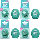 TePe Hilo dental, hilo dental libre de pfas, múltiples hilos y aumento de la superficie para una limpieza suave y eficiente entre los dientes, para no estrechar huecos (Paquete de 4)