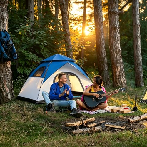 Tent de Camping anngrowy para 1 persona, instantáneo, impermeable, liviano, tipo domo, 4 estaciones miniatura 7