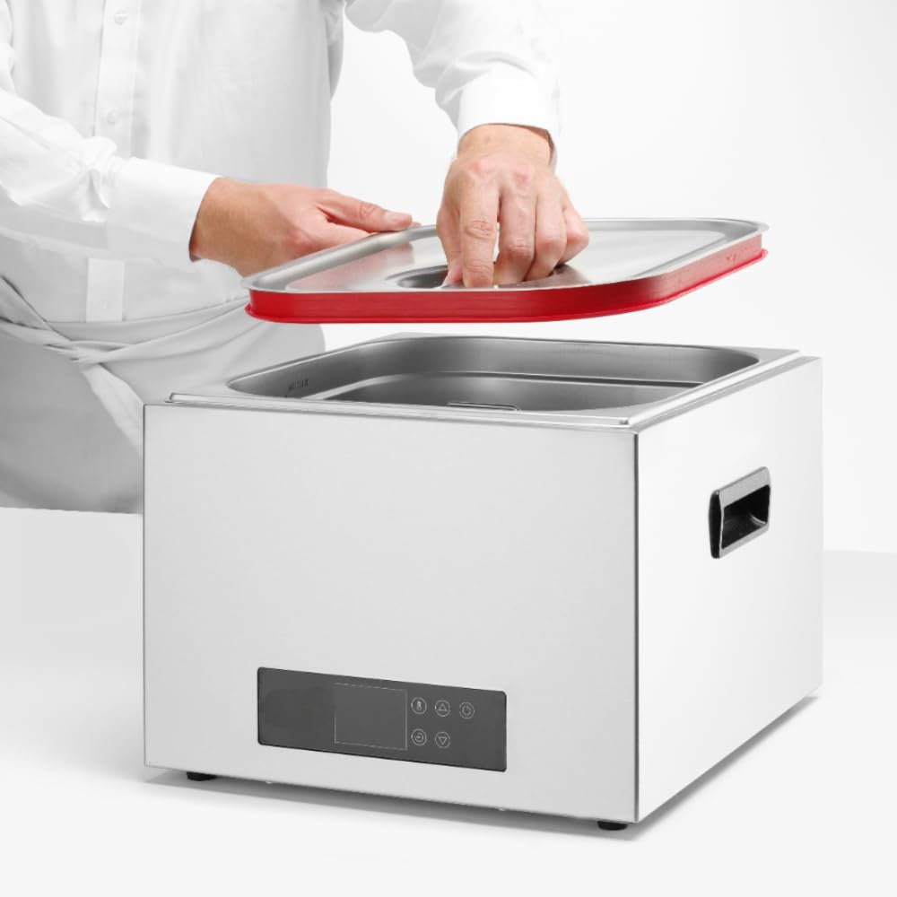 MBH - Sistema di sous vide GN 2/3 per ospitalità in acciaio inox. Sistema sous vide professionale con termostato regolabile