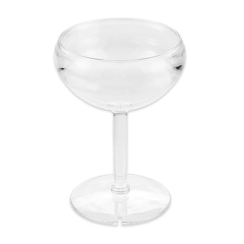 G.E.T. SW-1403-1-SAN-CL - Vasos de Margarita de plástico inastillables resistentes y resistentes, sin BPA, 12 onzas (juego de 12)