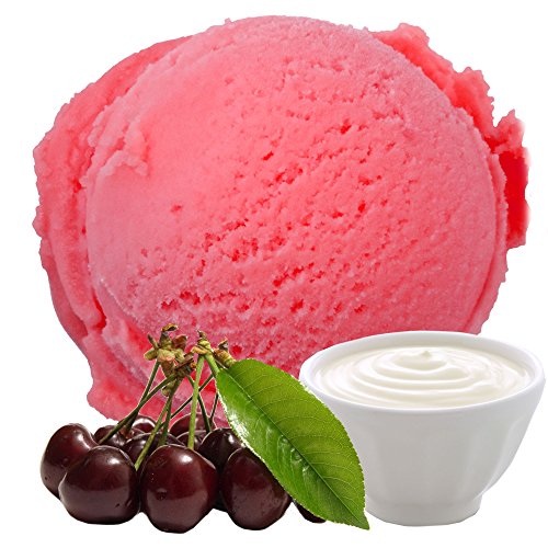 Joghurt Sauerkirsch Geschmack 1 Kg Gino Gelati Eispulver Softeispulver für Ihre Eismaschine