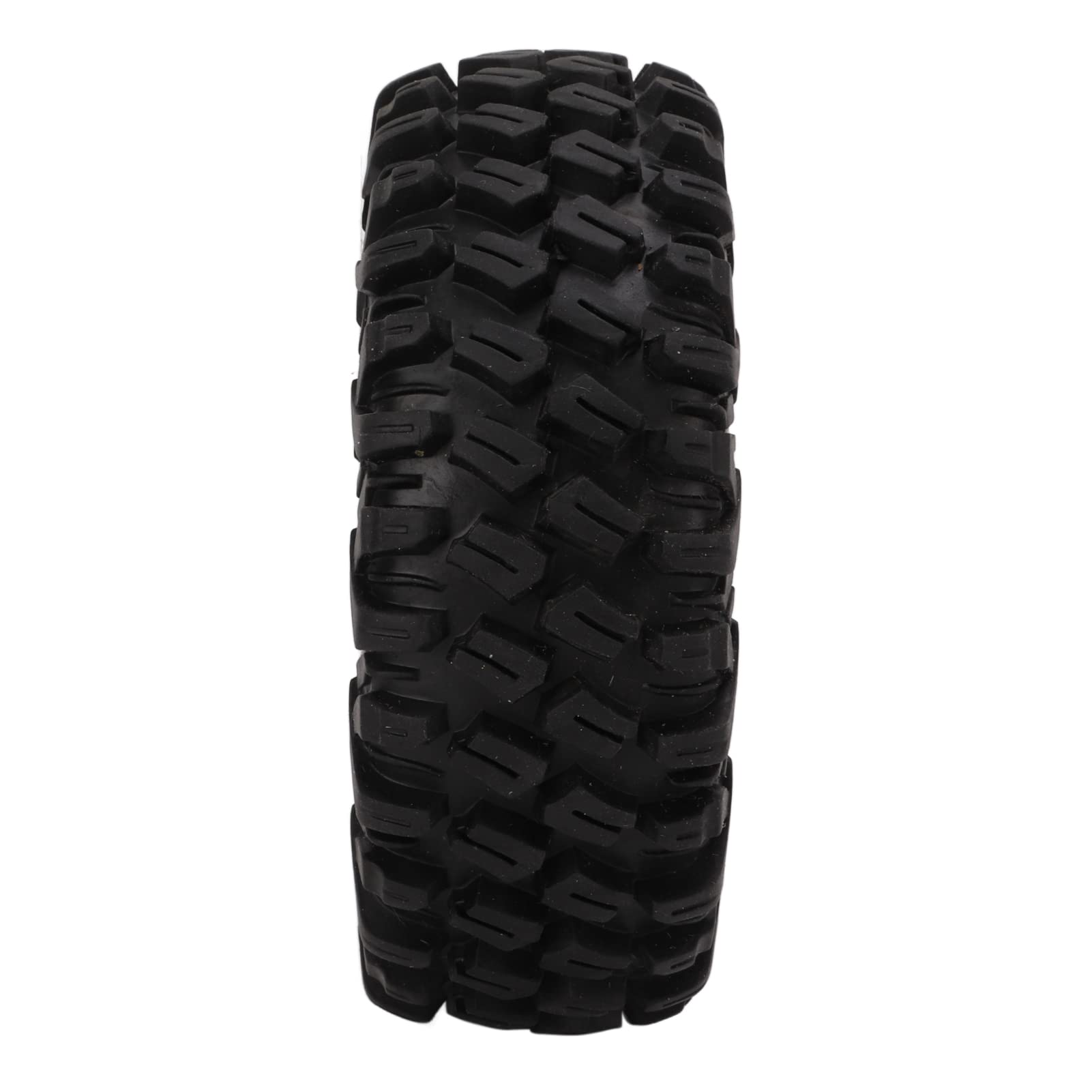 EMUKOEP Neumático de Plástico de Alta Resistencia Al Desgaste, 1,9 Pulgadas y 120mm para Coche Teledirigido 1/10, Excelente Agarre y Durabilidad, 2 Unidades por Juego (Rojo Negro)