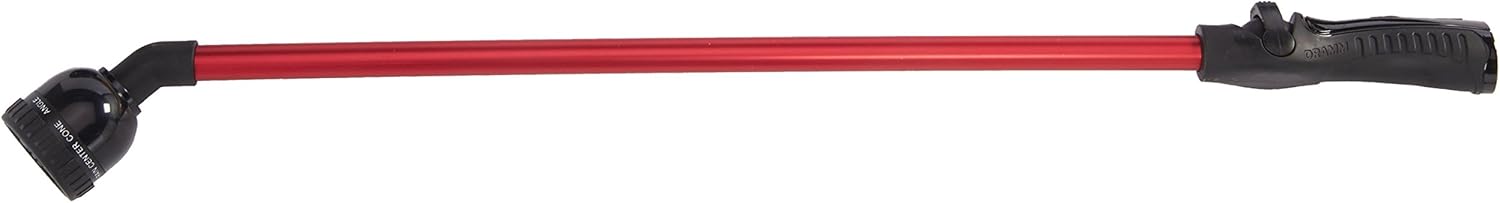 Dramm RainSelect Rain Wand – 30 Inch Aluminum Watering Wand with 9-Pattern Adjustable Spray Head & One Touch Thumb Control Valve – Garden Hose Wand for Flowers, Plants & Hanging Baskets – Green