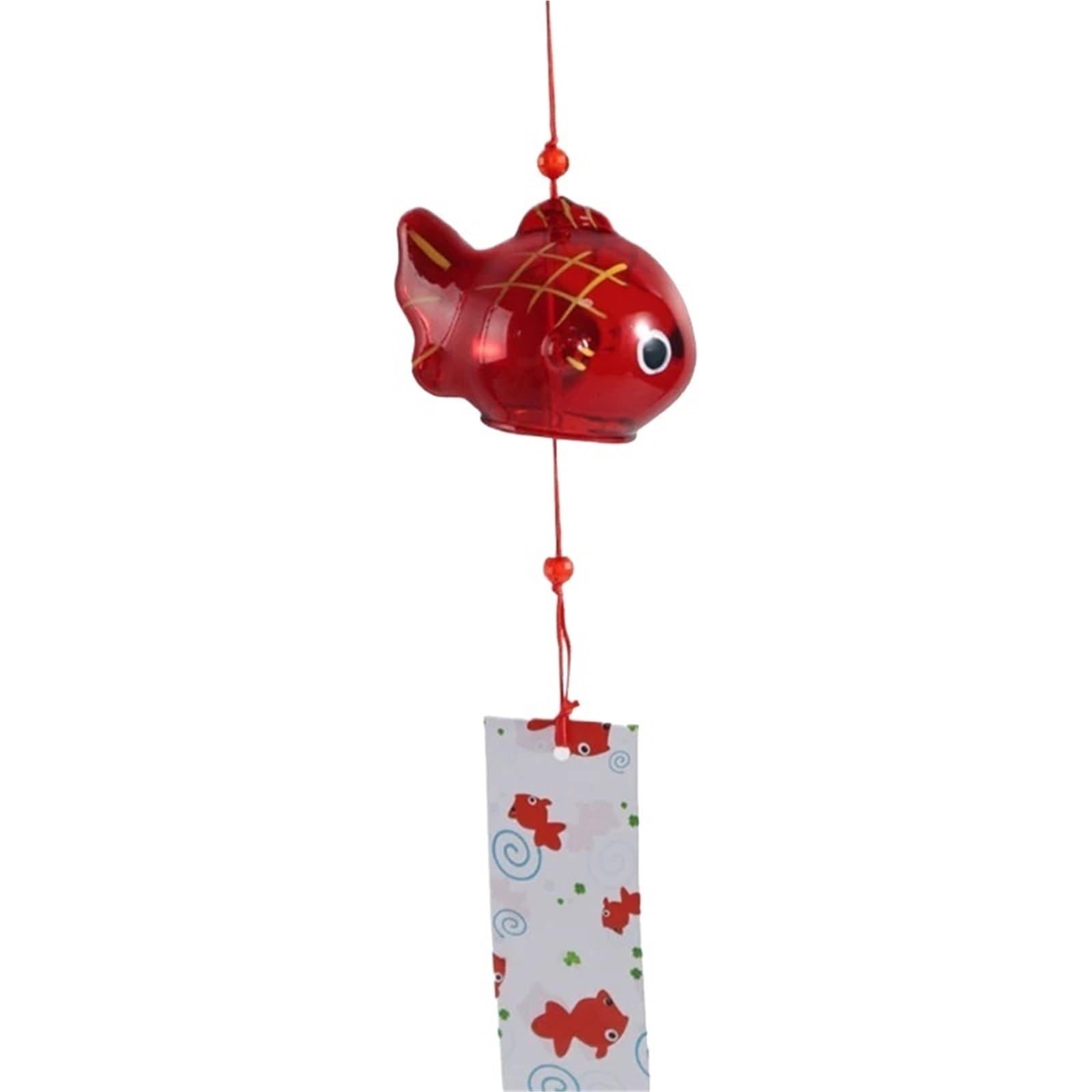Wind Chime Chimes Bell Bells Style Goldfish Garden Hanging Outdoor Decor Pendant Furin Decorative Fish Ornament(Style1)