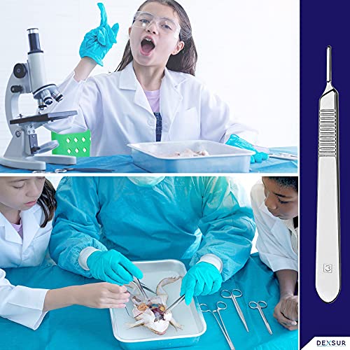 Image of Scalpel Handle # 3, Premium Quality, Rust Proof Stainless Steel Scalpel Knife Handle, Lightweight and Durable, Fits Surgical Blades No. 10, 11, 12, 13, 14 and 15