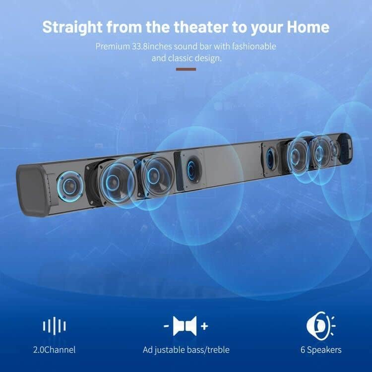 BESTISAN Soundbar Remote Control
